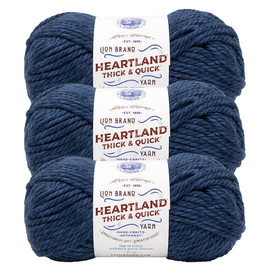 3 Pack Lion Brand® Heartland® Thick & Quick® Yarn